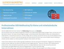 Tablet Screenshot of business-webhosting.de